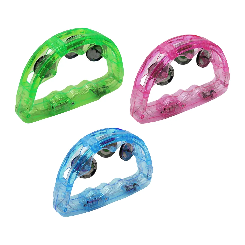

3 Pcs The Flash Toys Rainbow Music Bell Toy Baby Baby Bell Childrens Toys Baby Toy Flashing LED Luminous