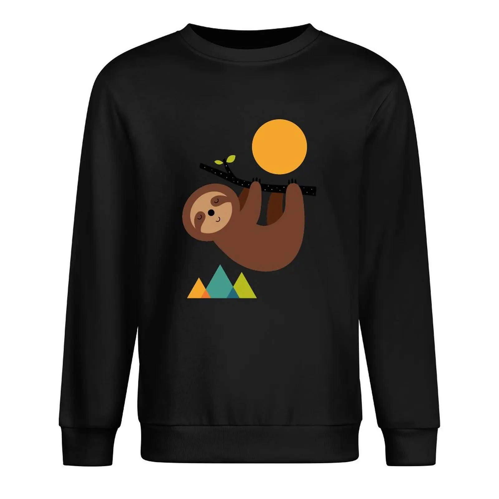 Пуловер с капюшоном Keep Calm And Live Slow мужская одежда осенние новинки толстовка в