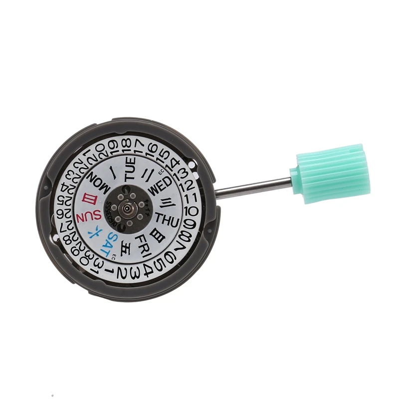 NH06A3 символ двойной Календарь Неделя механический механизм белый металл 21