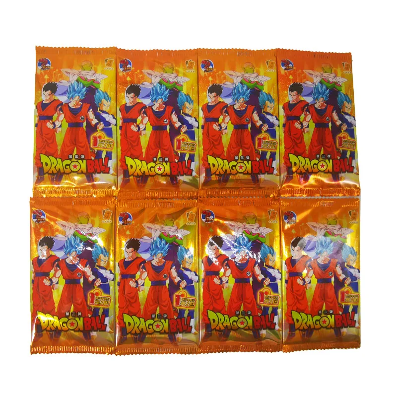 Новая оригинальная аниме карточка Dragon Ball Son Goku в золотом состоянии Super Saiyan, изысканный подарок коллекции детских игрушек.
