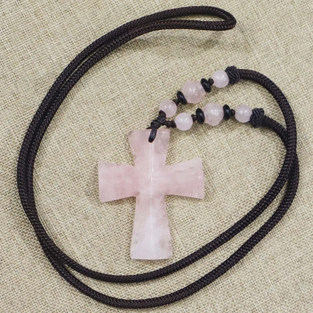 Selling Natural High Quality Stone Agate  Weaving Pendants  Necklace Fashion Reiki Charms Men Women Jewelry Accessories 1Strip