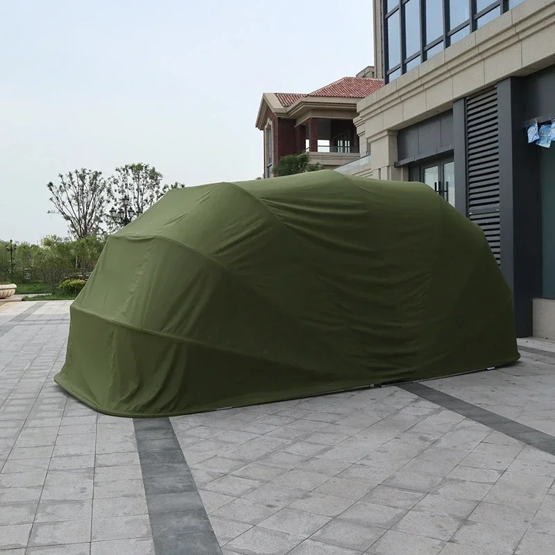 Автомобильная палатка, портативная ручная водонепроницаемая автомобильная палатка, складной навес для автомобиля, навес для парковки, выдвижной гараж из оцинкованной стали (art.: 3920d45df6001) - 3920d45df6001
