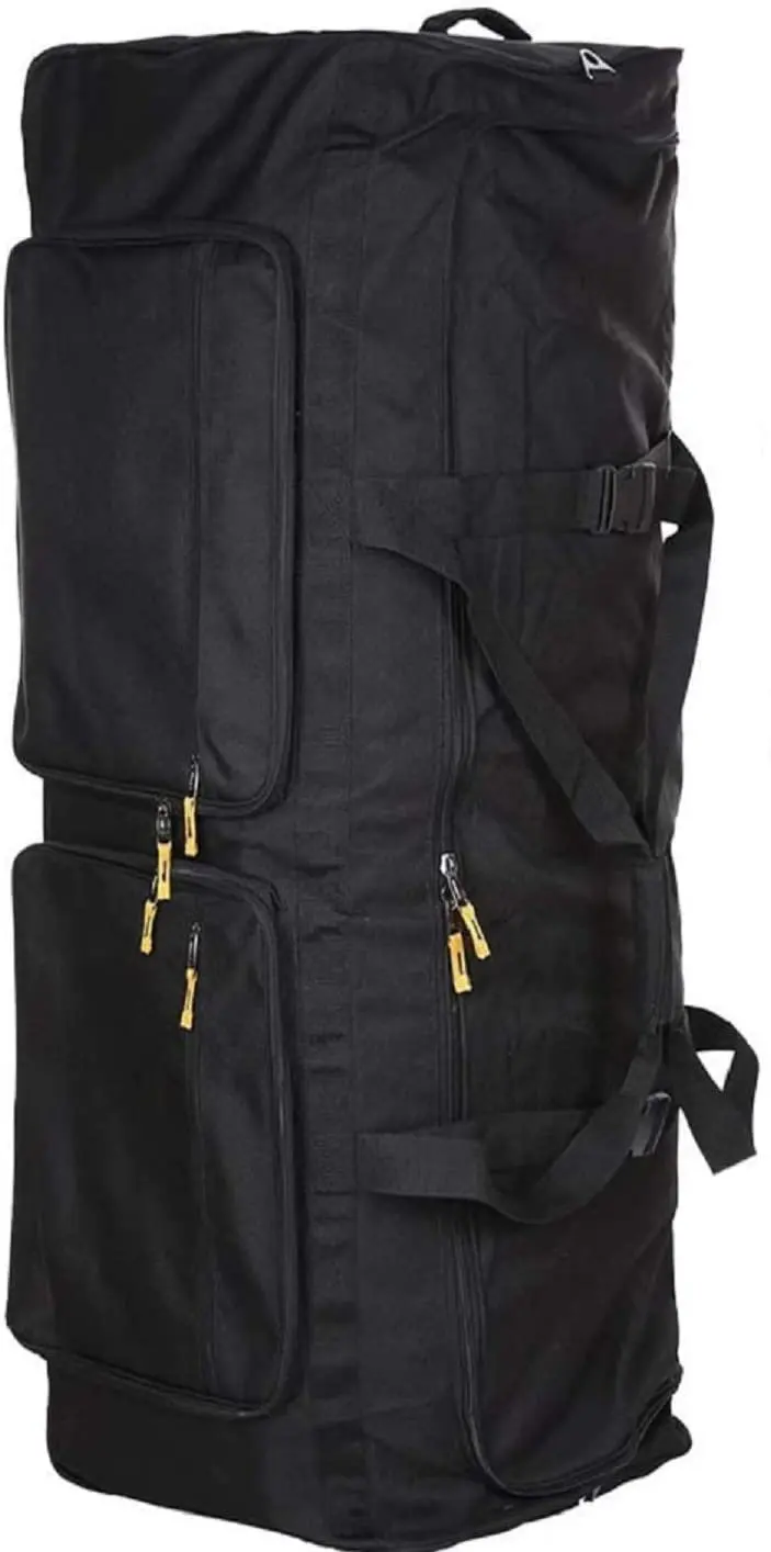 Gilbins Camp Soft Trunk - Black, Size  52 x 18 x 20, 18,720 Cu. Inch