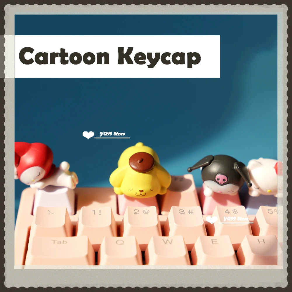 

Personalized Cartoon Keycap Pink Stereo Cute Custom Cherry Mx Mechanical Keyboard Keycaps Single Enter Supplementary Key 0 Key
