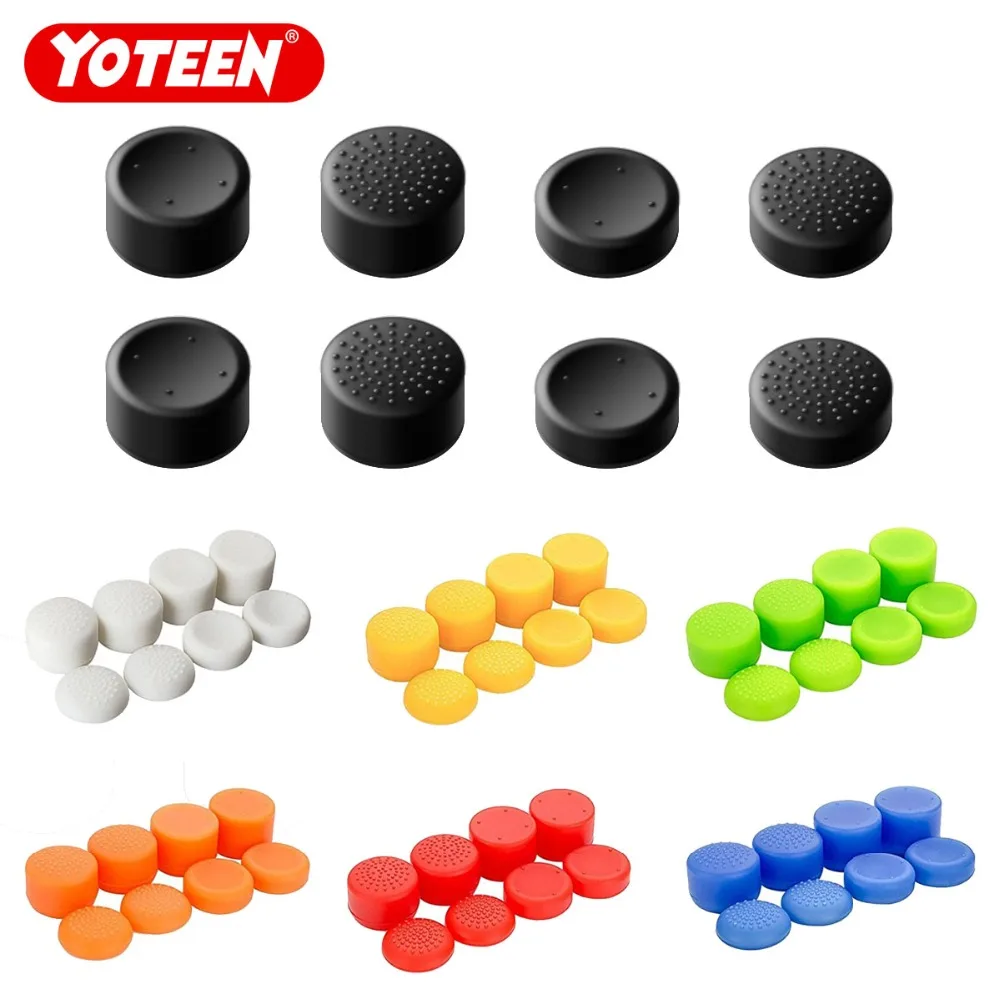 

8 шт., силиконовые колпачки для джойстика PS4 PS3 Switch Pro Xbox one Xbox 360