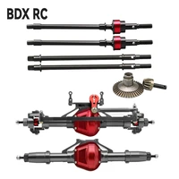 bdx 110 axial scx10 hd steel front rear axle cvd drive shaft gear 1338t for rc crawler off road truck bearing