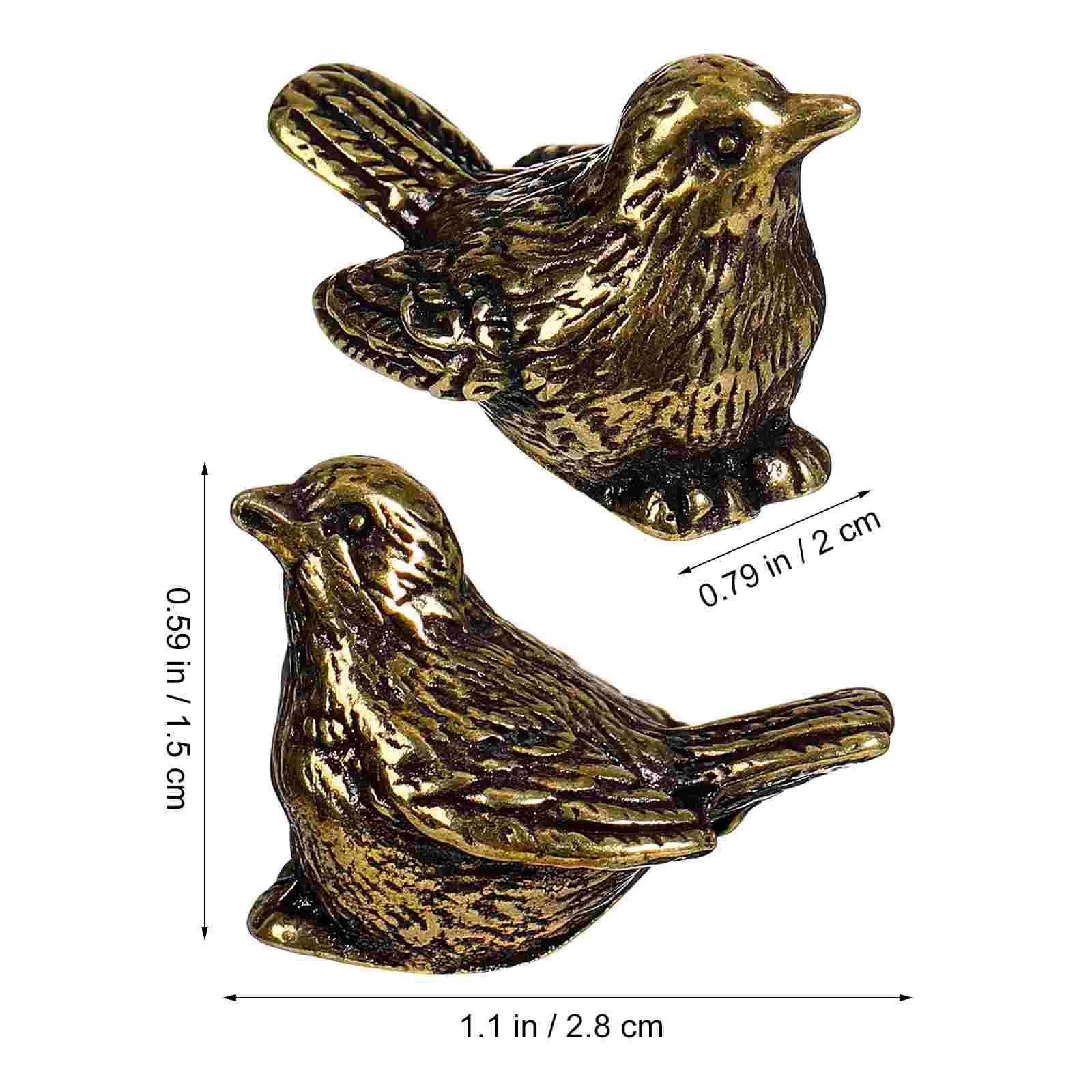 Декор для дома латунные украшения в виде птицы воробья статуя фэн-шуй