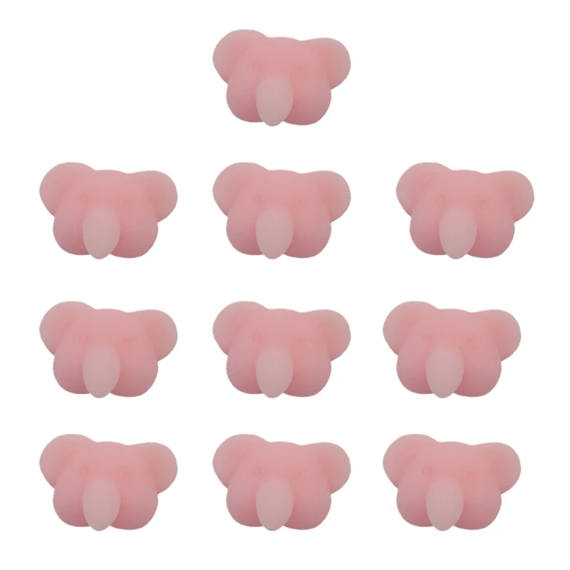 

Pink Elephant Nose Prank Squishy Toy Cartoon Sponge Mochi Interactive Toy Super Soft for Adults Decompress 10Pcs