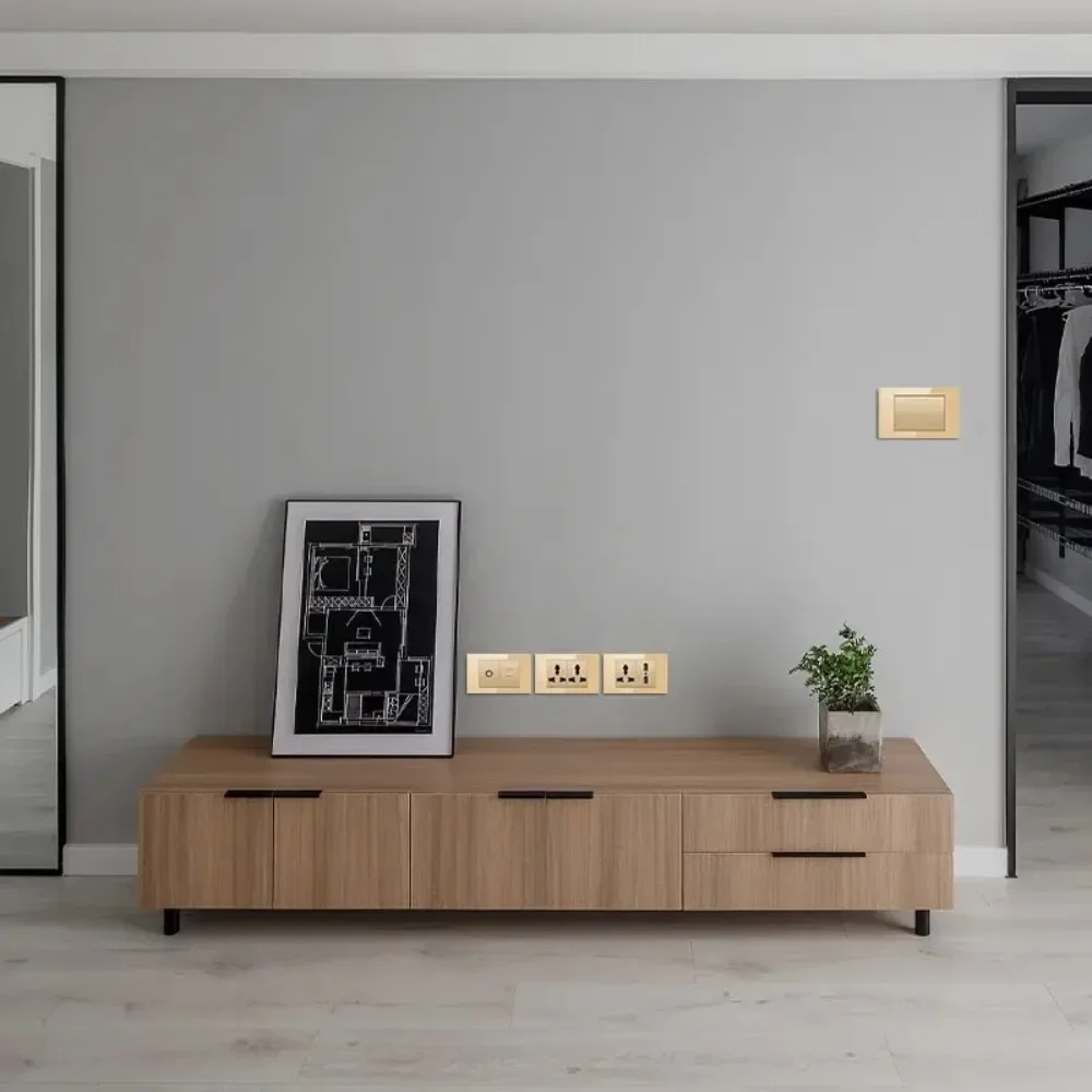Настенная Розетка Melery 4*4 С Бразильской Вилкой Переключатель Давления 20 А Usb Type-c