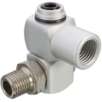 14 swivel air connector silver aluminum 360 degree rotate universal pneumatic joint for corresponding air tool accessories