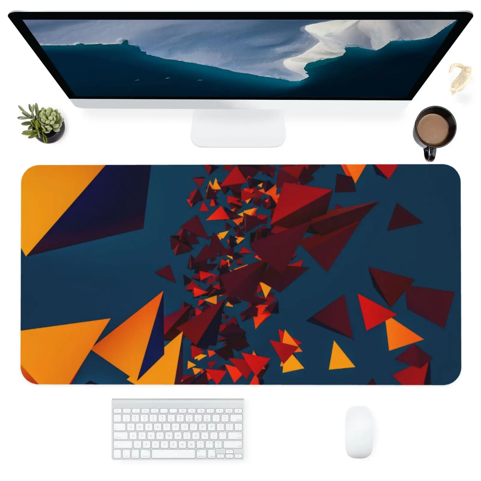 

Популярный большой нескользящий игровой коврик для клавиатуры, компьютерный водонепроницаемый коврик для мыши для офиса, персонализирова...