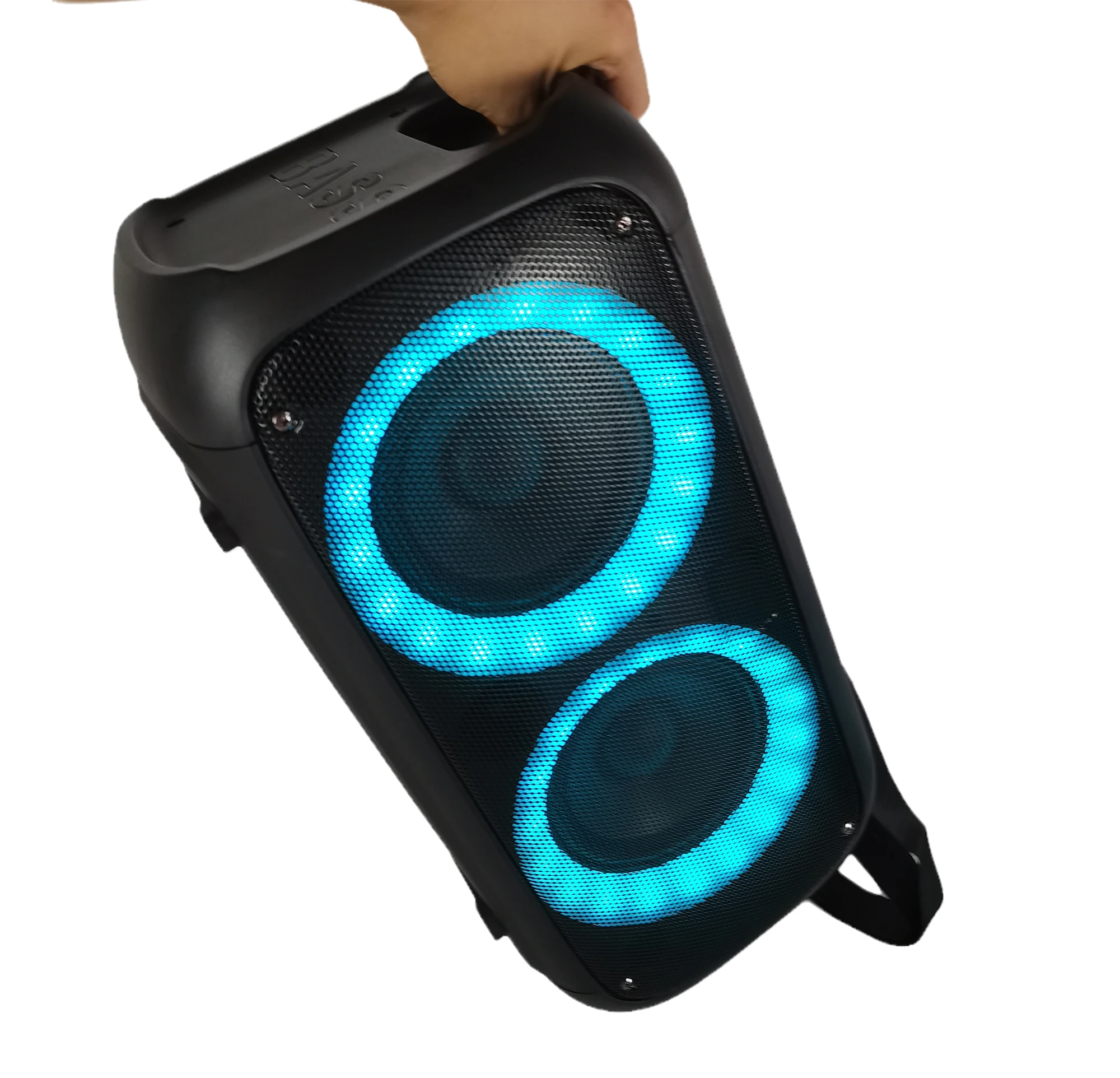 

2021 Hot-selling Dual 6.5 inch Fashion Stereo Portable Professional Wireless BT With LED Light Party Speaker