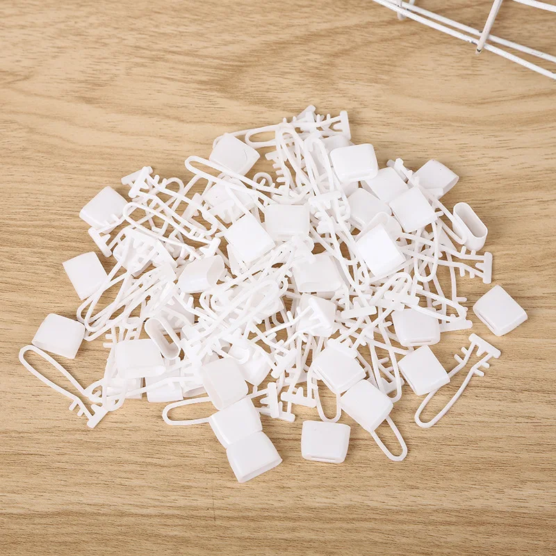 

Пластиковые сетчатые пряжки для пакетов, 100 шт