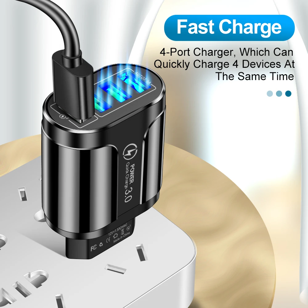 Olaf USB быстрое зарядное устройство Quick Charge 3 0 для iPhone Samsung S10 S21 Xiaomi Быстрая Зарядка