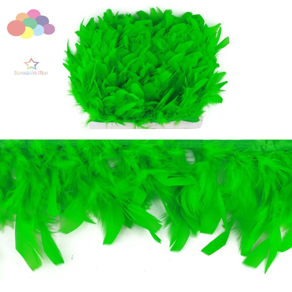 Черно-белый 2 метра 10-15 см пушистая индейка искусственная отделка марабу плюмас |