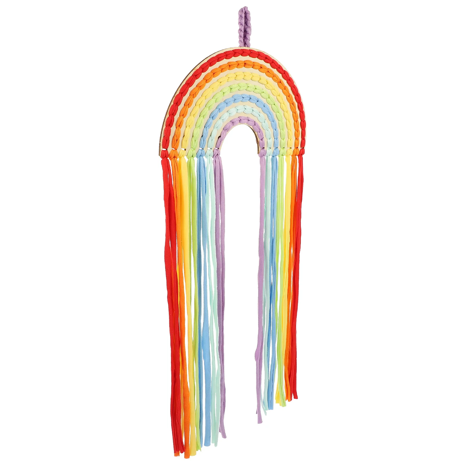 

Rainbow Design Hair Bows Holder Organizer Hair Clips Holder Wall Hanging Decor