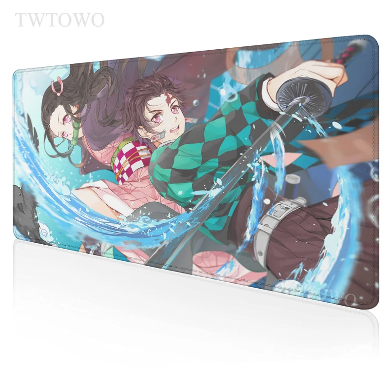 

Demon Slayer Kimetsu No Yaiba Mousepad HD New Home Mouse Mat keyboard pad MousePads Laptop Anti-slip Soft Gamer Carpet Mice Pad