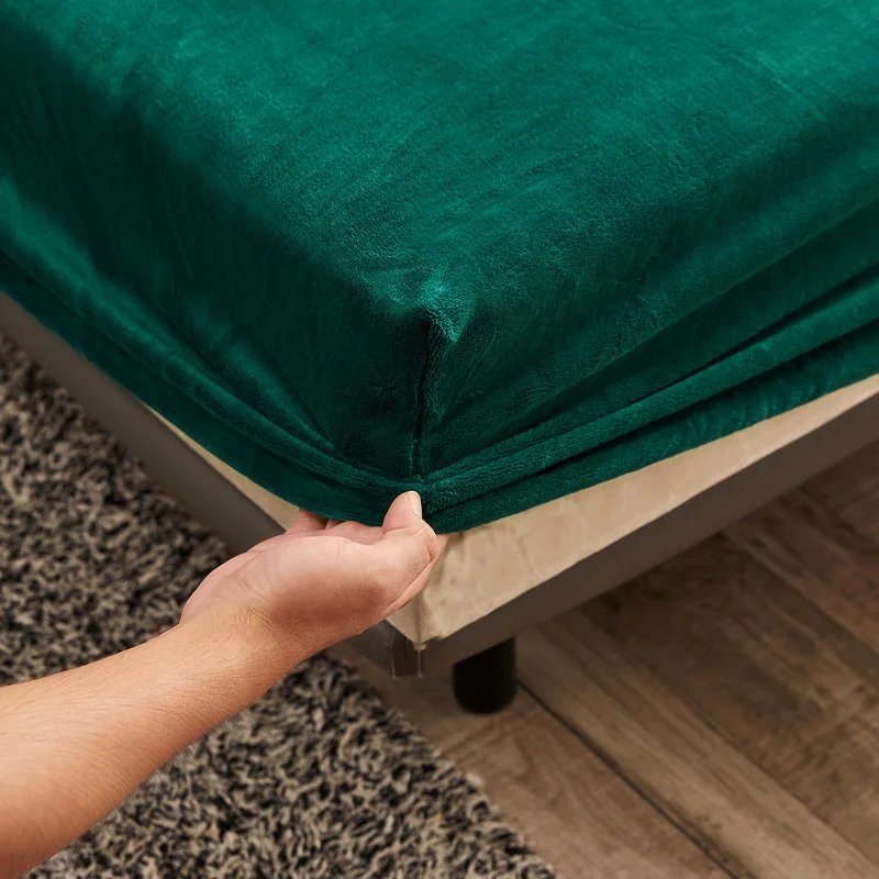 Простыня фланелевая однотонная в скандинавском стиле зимний супер мягкий