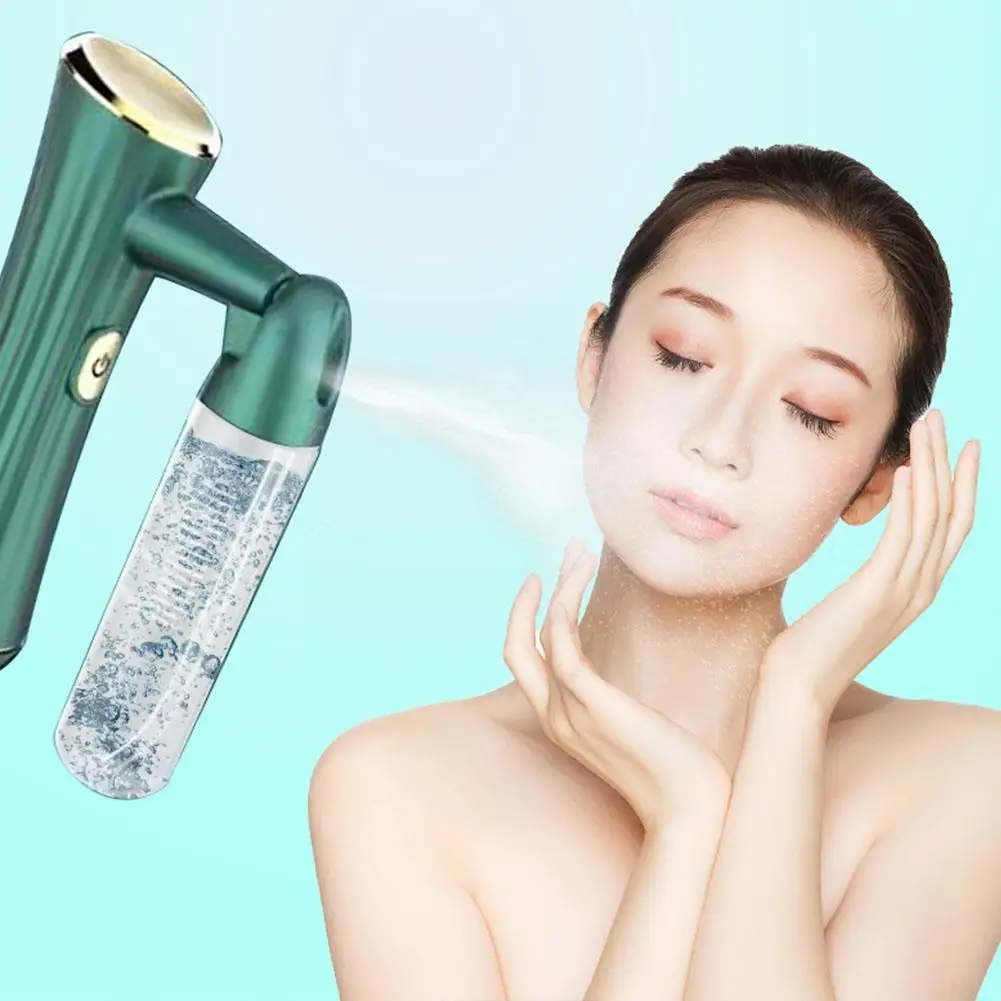 

Портативный инструмент для инъекции кислорода для лица, ручной зарядный Увлажняющий инструмент, уход за кожей, отпариватель для Красоты Ли...