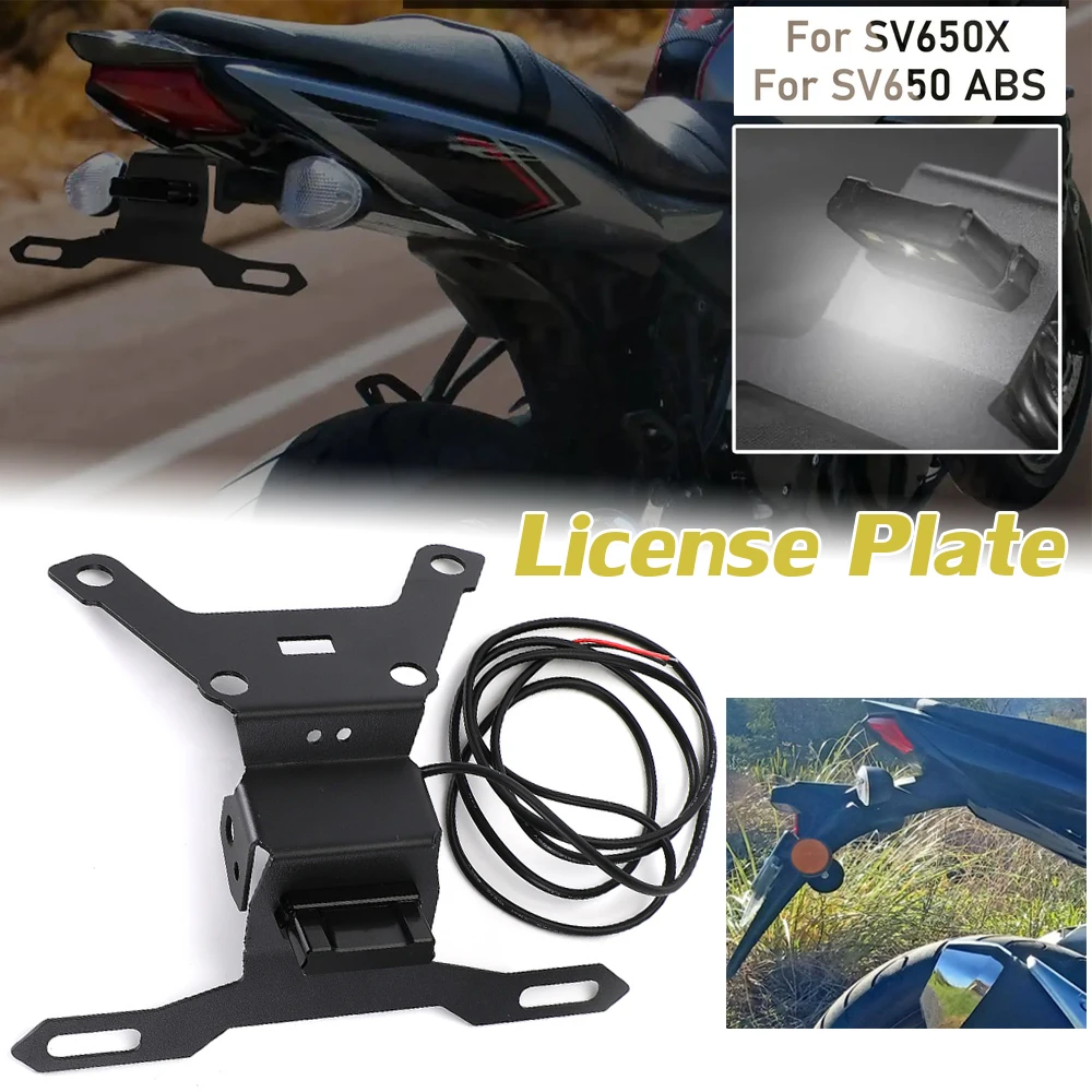 

Motorcycle Fender Eliminator License Plate Bracket Holder For Suzuki SV650 SV 650 ABS SV-650 2015-2022 SV650X SV 650X Tail Tidy