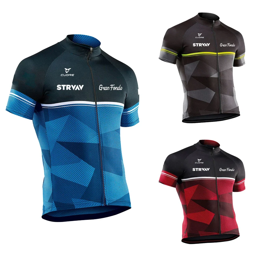 STRVAV Cycling Jersey Coolmax Plain MTB Equipment Retro Pro Bike Shirts Dry Fit Cool High Visibility Cyclist Clothing Shirts