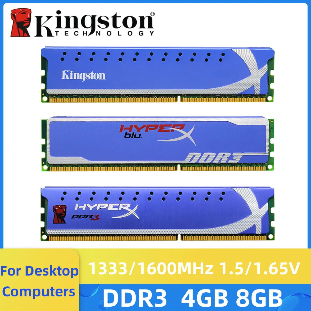 

Kingston HyperX DDR3 2GB 4GB 8GB PC3 Memory RAM Desktop 1333Mhz 1600Mhz DIMM DDR3 RAM Memory Module