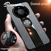 for huawei mate 40 pro plus case ring magnetic car hold soft bumper cover for huawei mate40 pro tpu leather phone cases