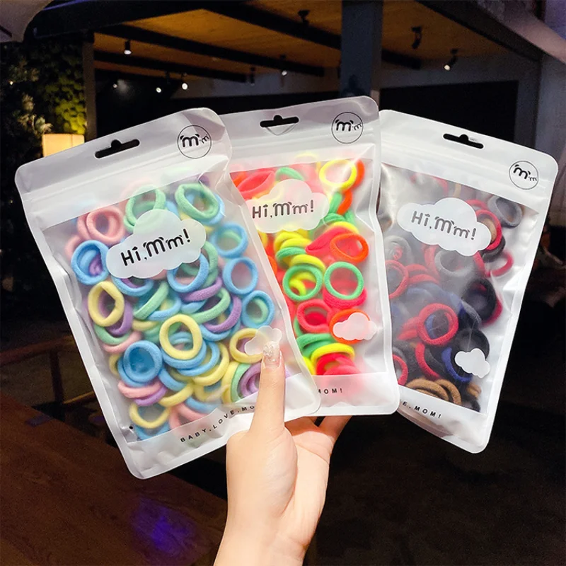 

50 шт., Разноцветные Детские резинки для волос