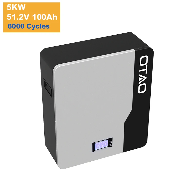 

Power Wall Lifepo4 Battery 51.2V Batterie Solaire Lithium 200AH 100AH Solar Energy System Baterias De Litio Lithium Ion Battery