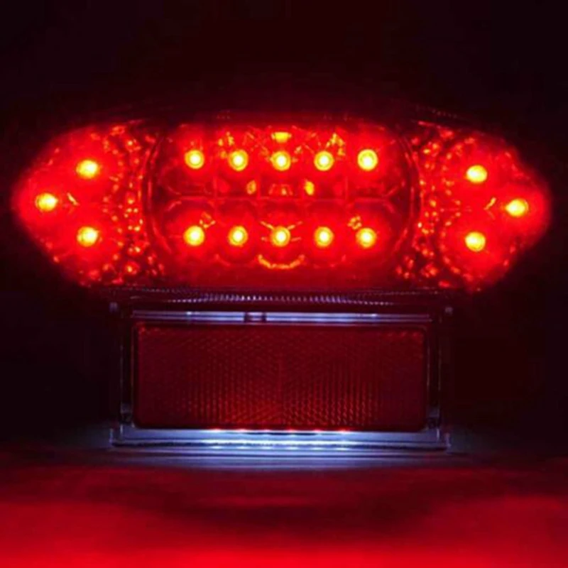 Мотоциклетный черный Задний поворотный сигнал задний стоп-сигнал встроенная