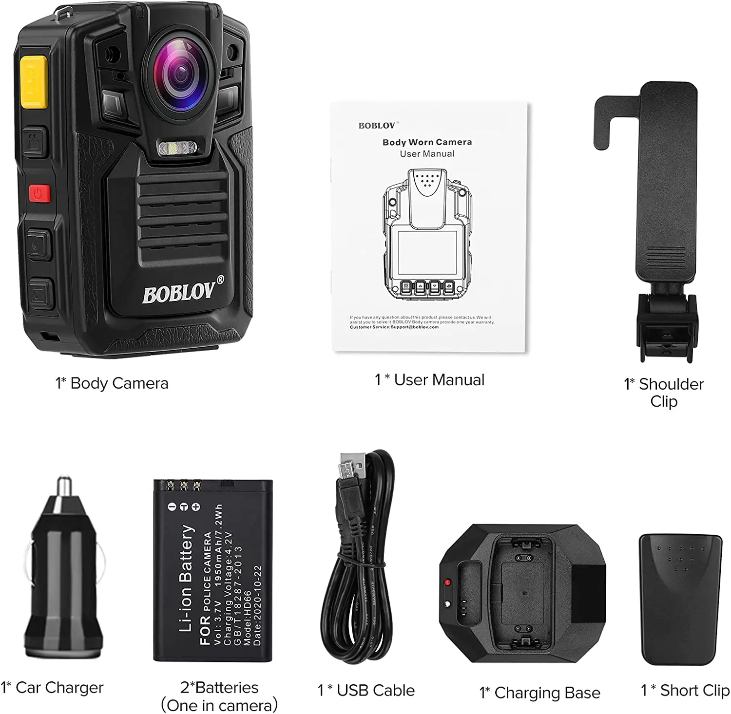 BOBLOV HD66/D7 2K 1440P Body Camera IP68 Waterproof Drop Resistant Two Batteries with Base Chest Camera Wearable Camera Body Cam images - 6