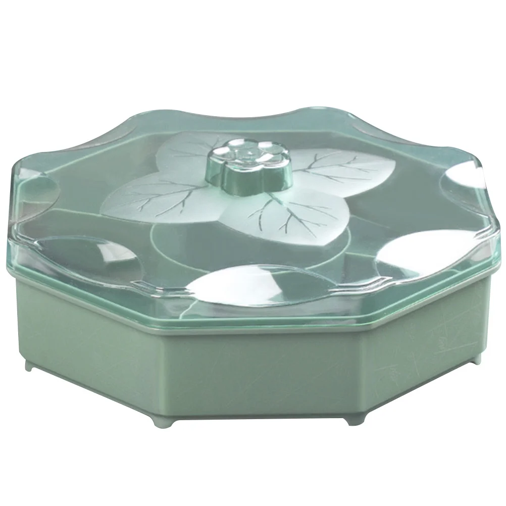 

Box Snack Fruit Candy Storage Case Compartment Container Snacks Serving Dry Traydried