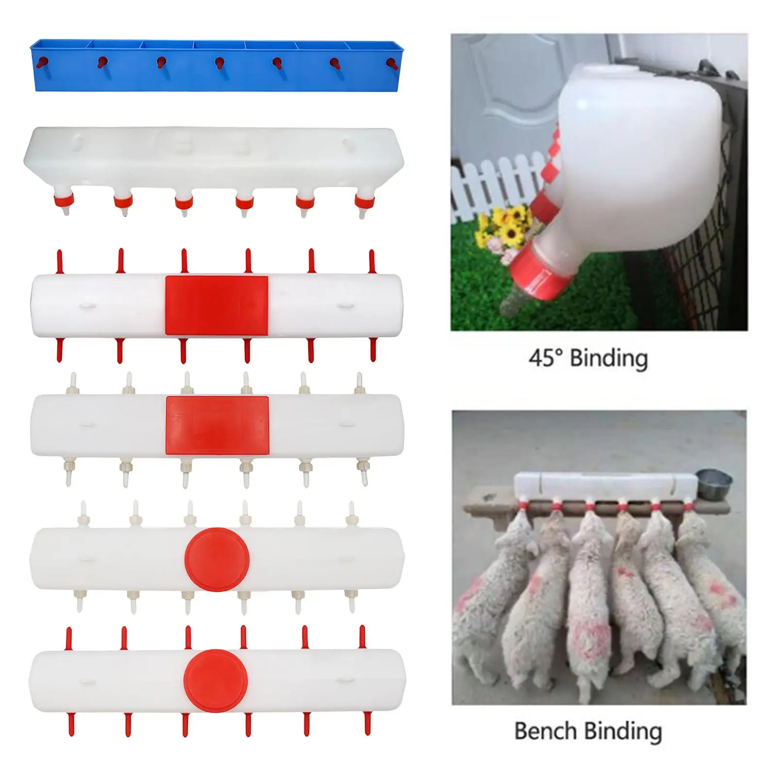 

Silicone Lamb Drink Nipples Feeder Livestock Milk Feeding Bucket for Nursing Animal Lambs
