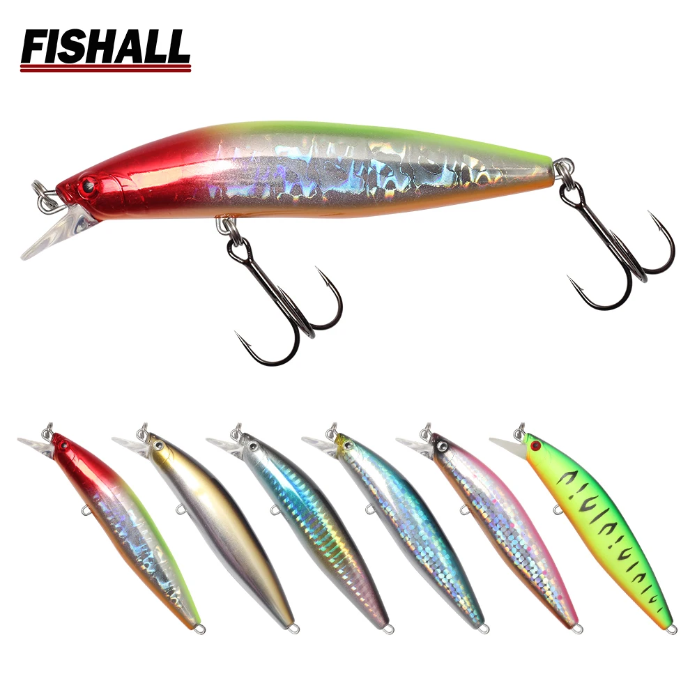 

Long Cast Shad Minnow Lure 105mm 18g Hard Plastic Wobbler suspend1.0m Diving Bait For Bass Pike