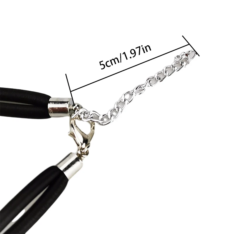 Новый готический резиновый дизайн ручной работы черный цвет бревенчатая цепочка