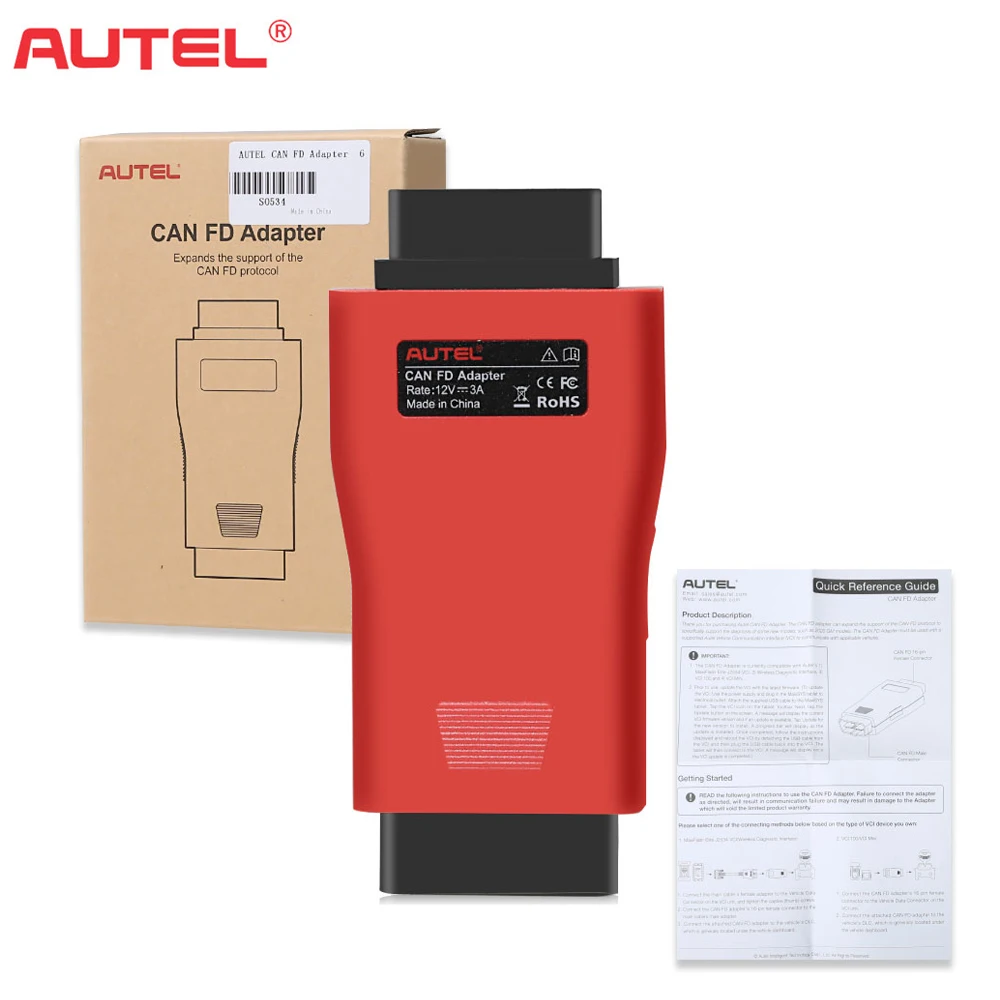 Autel CAN FD Adapter Support CAN FD Protocol, Including T Car Diagnostic Tool CANFD Vehicle Models Diagnosis MY2020 GM/All VCI