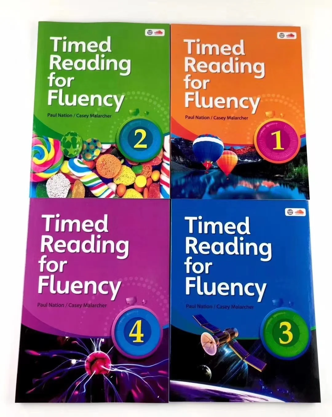 4 Books Timed Reading for Fluency Training Exercise Textbook Children Kids Language Education