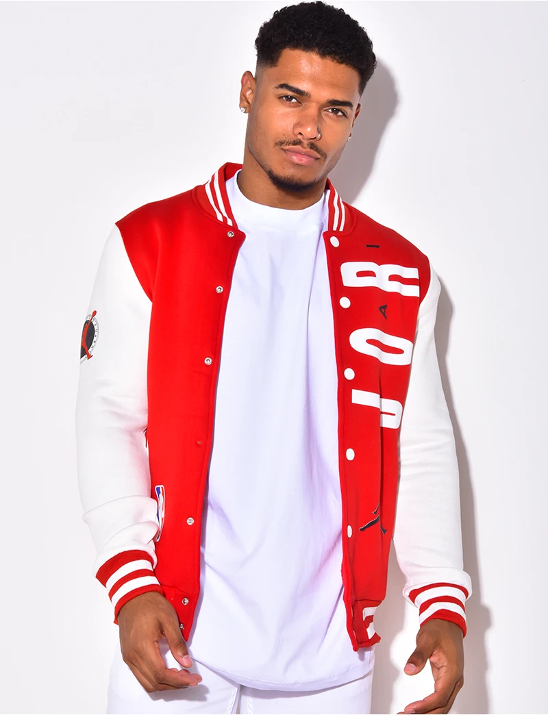 

Мужская брендовая куртка с буквенным принтом, Мужская Уличная бейсбольная Униформа Y2K в стиле ретро, Спортивная универсальная куртка для от...