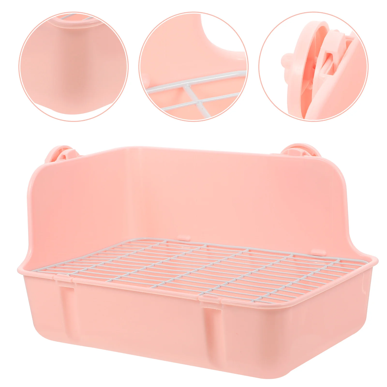 

Litter Box Potty Toilet Small Rabbit Guinea Animal Training Bunnyplastic Ferret Cat Hamster Reusable Detachable Wear Resistant