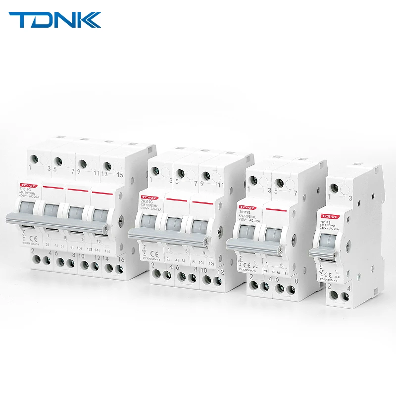 

Модульный ручной резервный переключатель MTS с двойным питанием, установленный на DIN-рейку, номинальный ток 40A-125A, автоматический выключатель для электрических систем