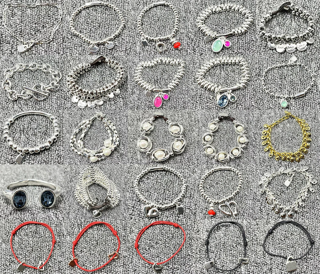 

2022 new fashion 925 silver plated cute fashion charm beads bracelet free wholesale