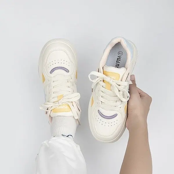 

NAUSK 2022 NEW Women Sneakers Platform Breathable Comfortable White Casual Shoes Running Shoes Womens Shoes