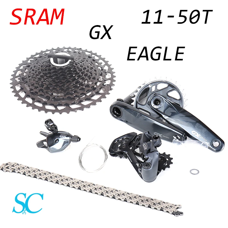 

SRAM GX EAGLE DUB 1X12 Speed MTB Groupset Kit Shifter Lever Trigger Rear Derailleur Crankset Cassette 11-50T Freewheel