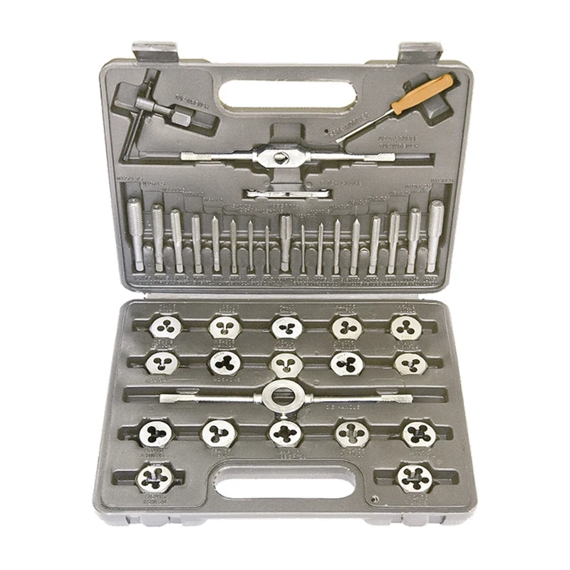 Набор метчиков и плашек SPARTA 773155 (40 предметов высококачественная сталь вороток