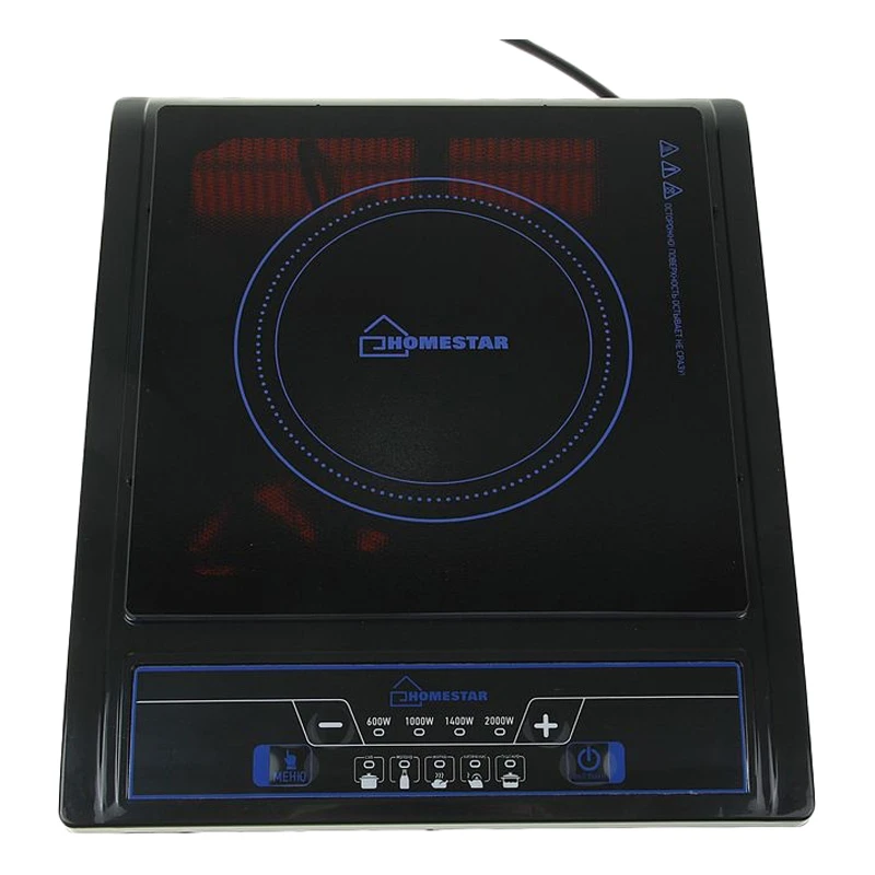 Плита индукционная HOMESTAR HS 1101 (Стеклокерамика защита от перегрева таймер контроль