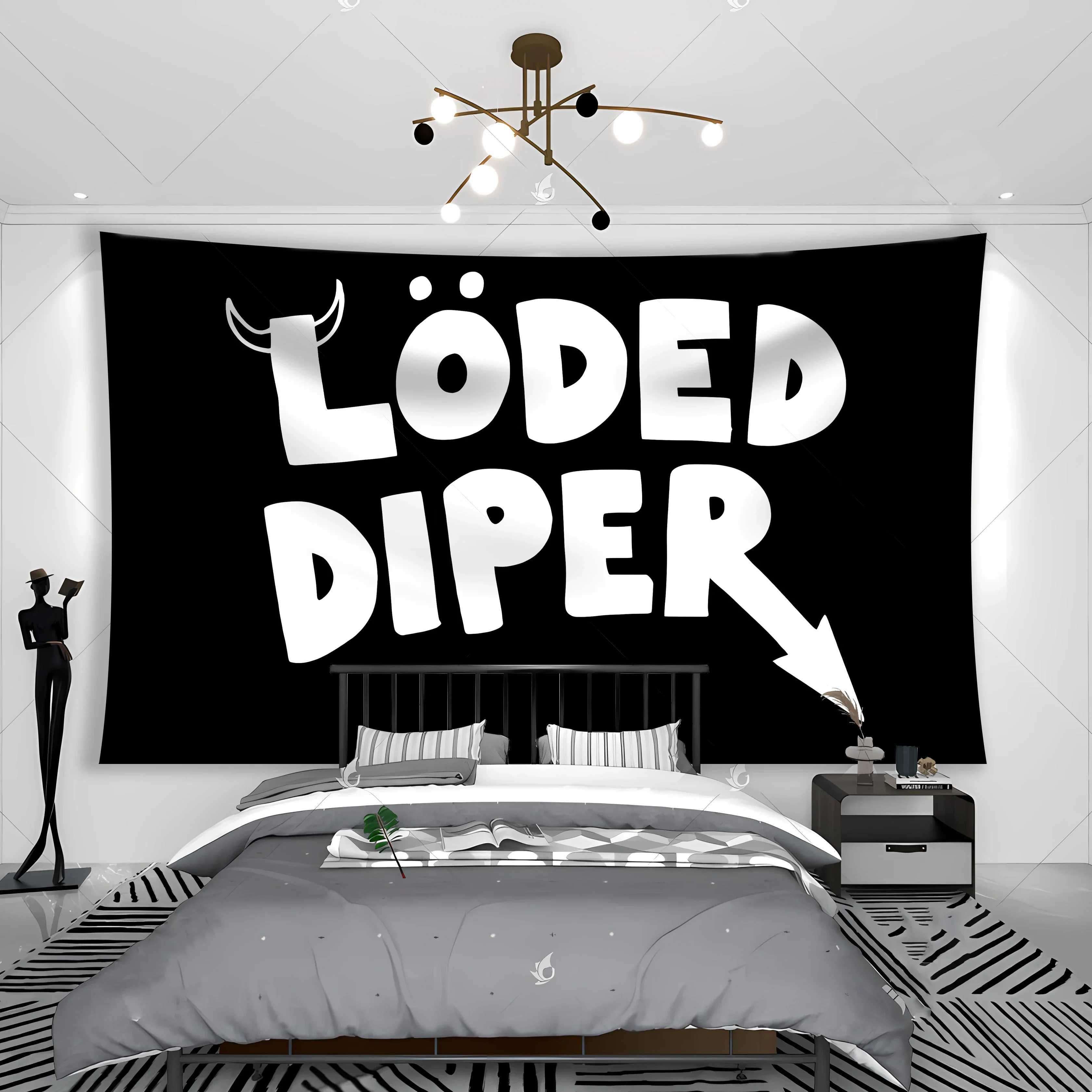 Гобеленовый баннер в стиле панк-рок