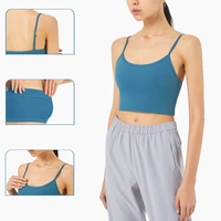top womens sports bra vest fitness yoga bra crop top adjustable suspenders beautiful back soft breathable sexy support gather