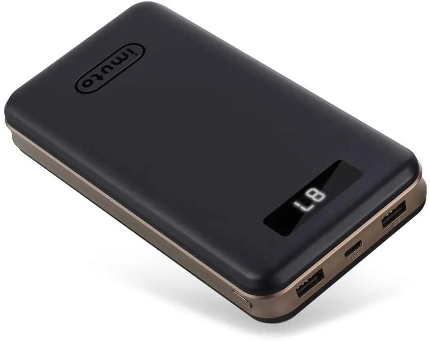 

Power Bank 45W PD 30000mAh imuto USB C Portable Charger 3-Port Battery Pack LCD Display Compatible with iPhone 13 Pro Max 12,
