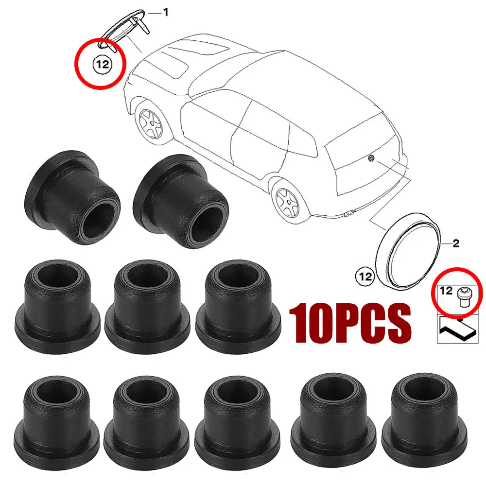 

10Pcs Hood Logo Trunk Emblem Fastener Grommet for BMW 3 5 7 Series E32 E34 E36 E38 E39 E46 E53 E60 E65 E66 E90 M3 M5 511418074