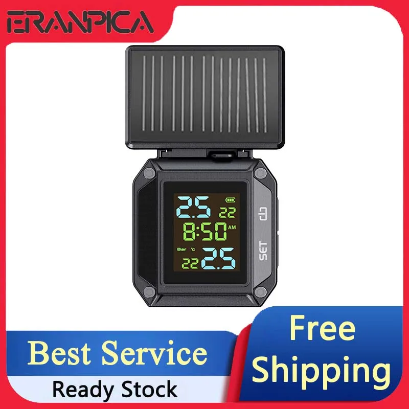 Eranpica умная система сигнализации на солнечной батарее/USB зарядка для мотоцикла TPMS